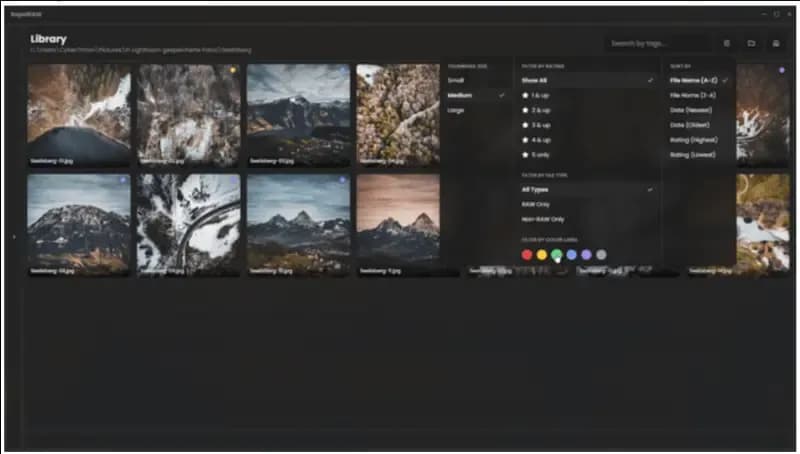 RapidRAW 颜色标签